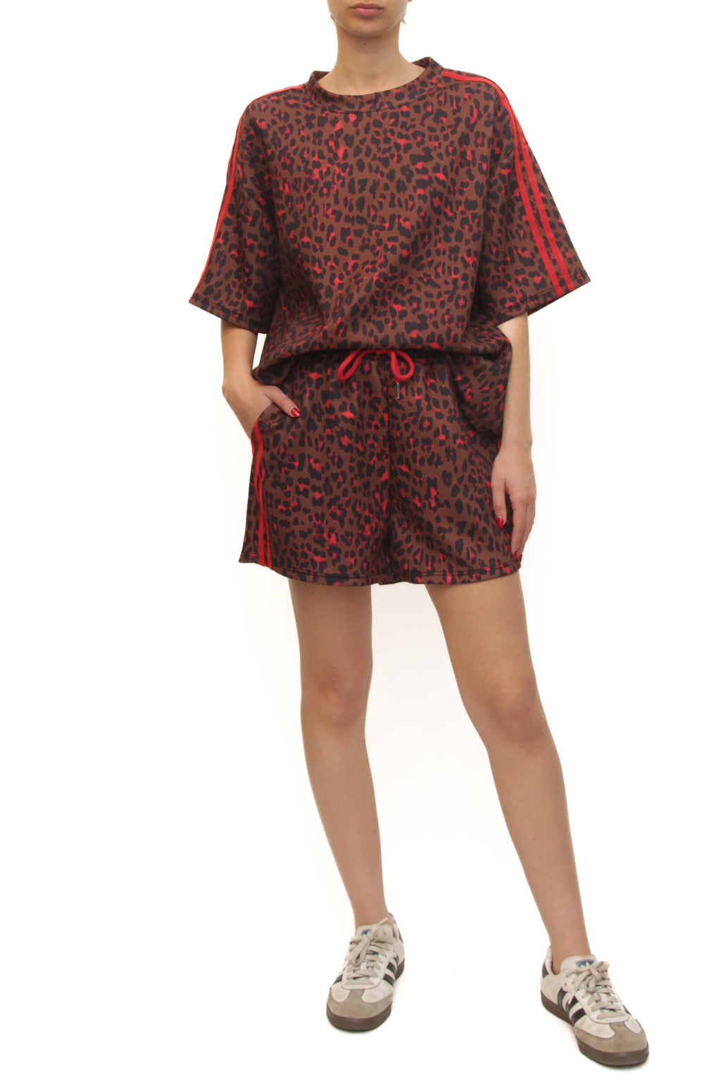 LEVH - Completo Chantal - ANIMALIER ROSSO
