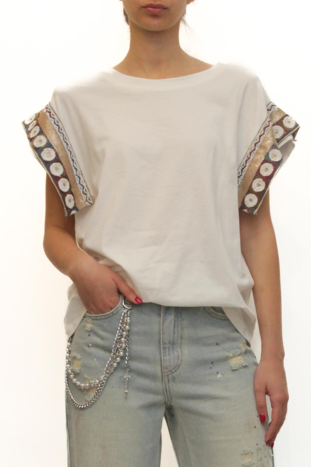 LEVH - T-shirt Trasea - BIANCO