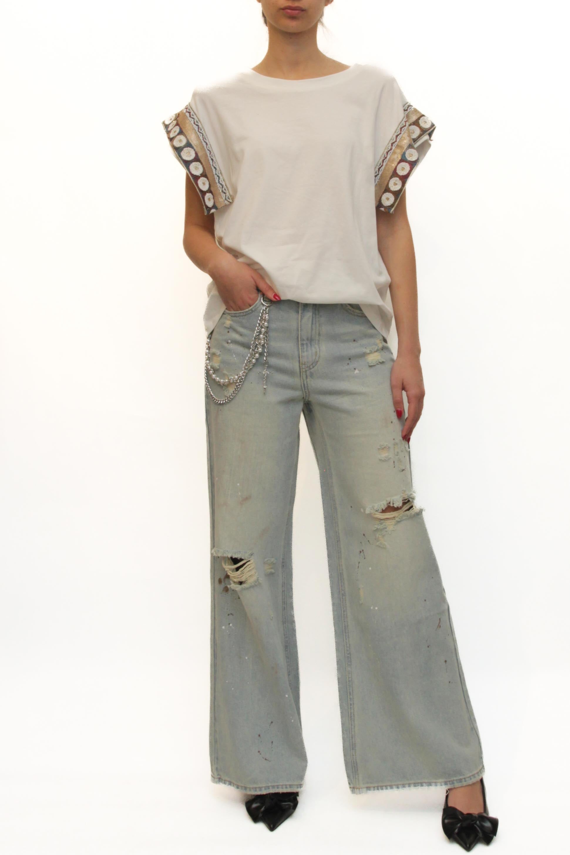 LEVH - T-shirt Trasea - BIANCO