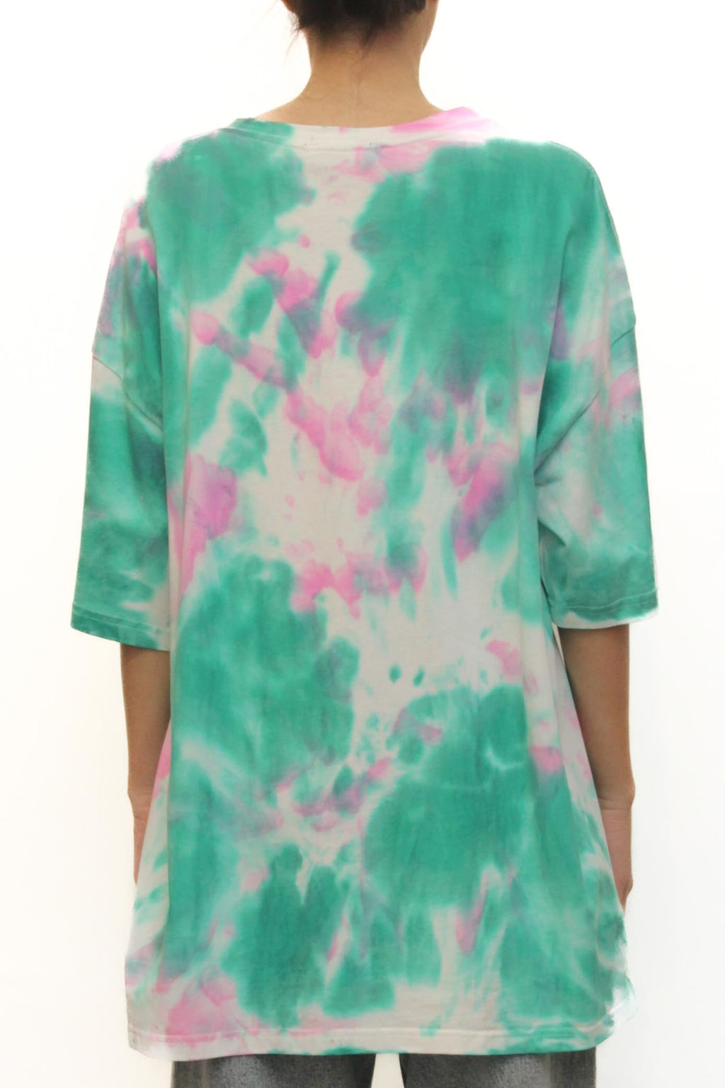 LEVH - T-shirt Tallinn - MALTINTO ROSA/VERDE