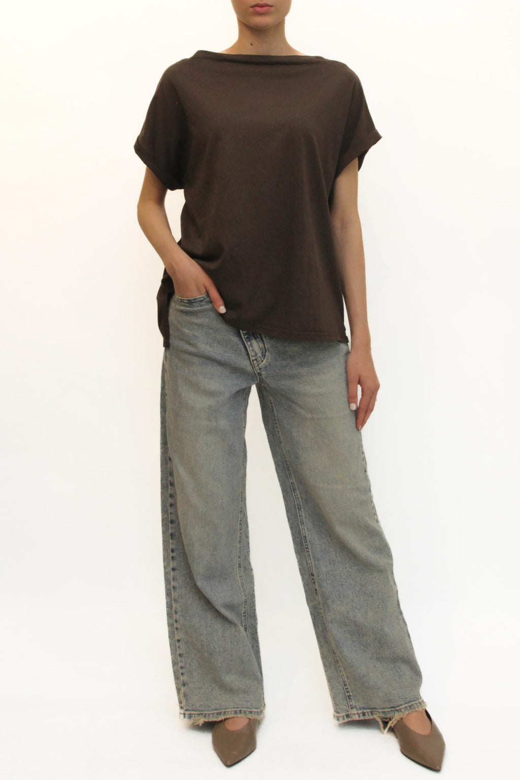 LEVH - T-shirt Tolosa - MARRONE
