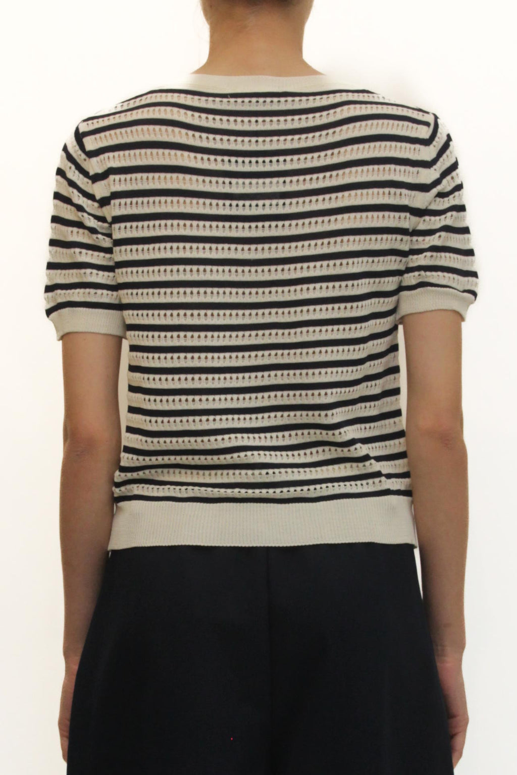 LEVH - Maglia Marjorie - RIGA BIANCO/BLU