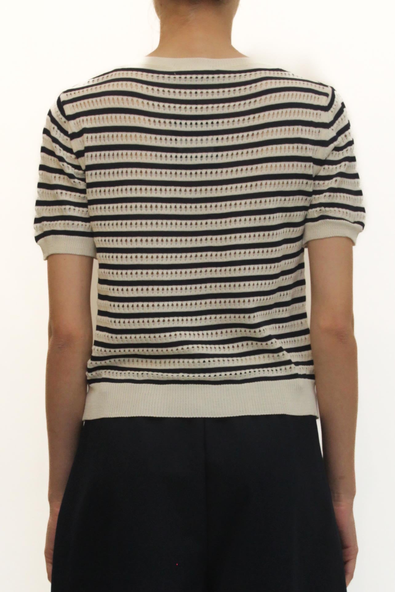 LEVH - Maglia Marjorie - RIGA BIANCO/BLU