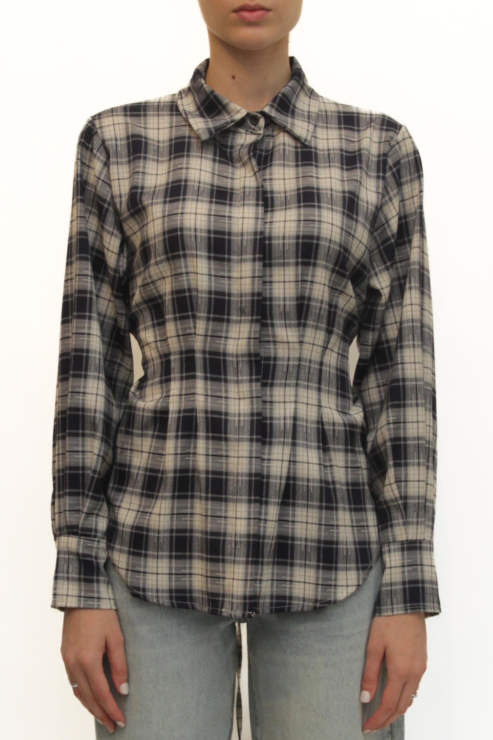LEVH - Camicia Caitlyn - QUADRO BLU/BIANCO