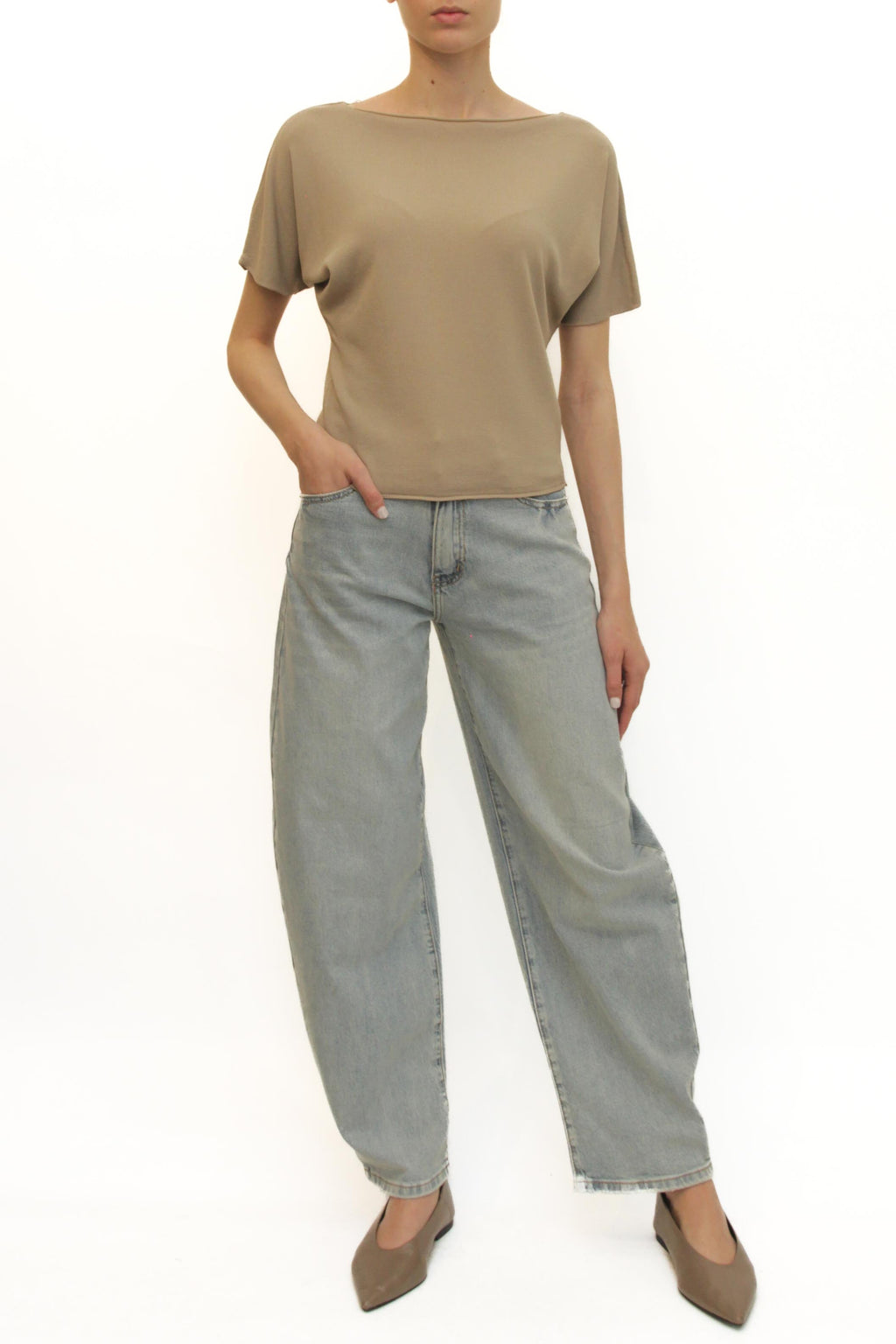 LEVH - Maglia Marguerite - BEIGE