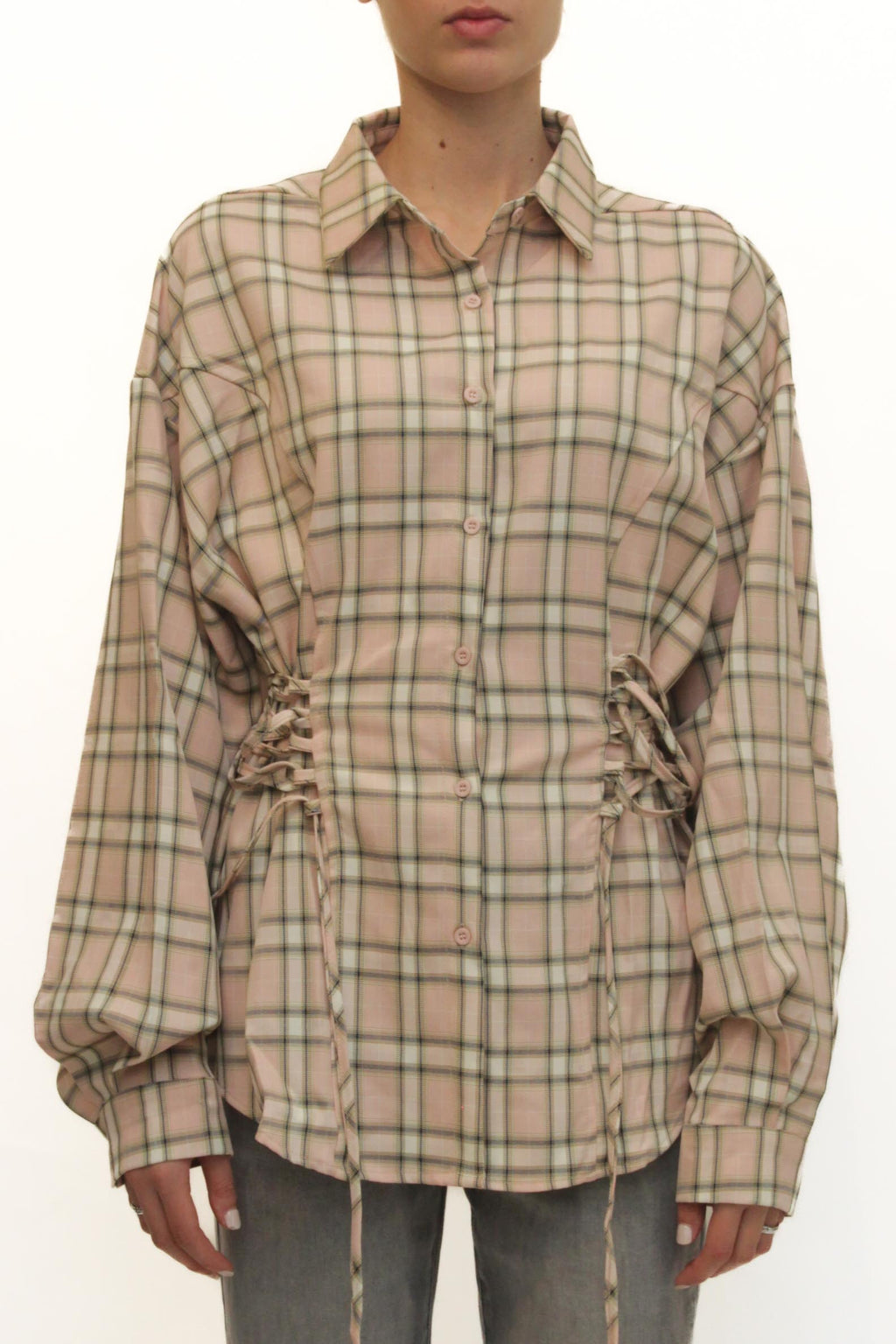 LEVH - Camicia Santa cruz - QUADRO ROSA/BLU