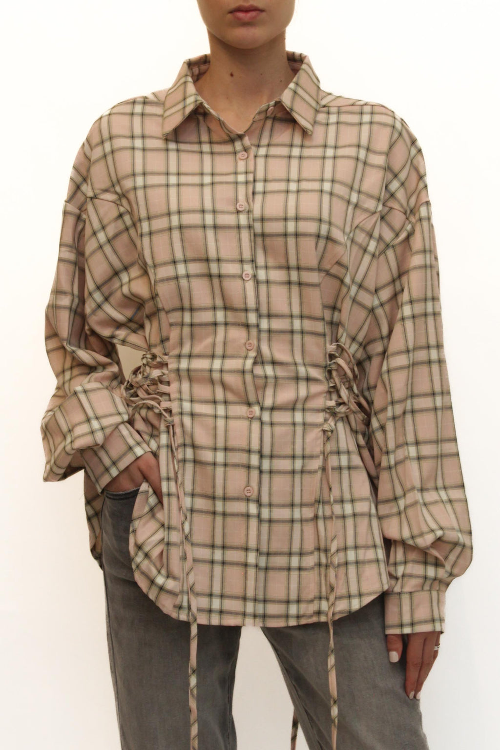 LEVH - Camicia Santa cruz - QUADRO ROSA/BLU