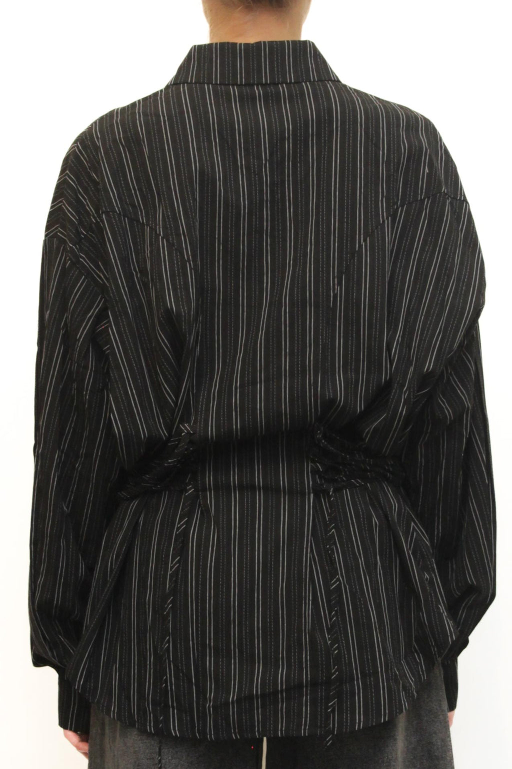 LEVH - Camicia Praia - NERO riga Argento