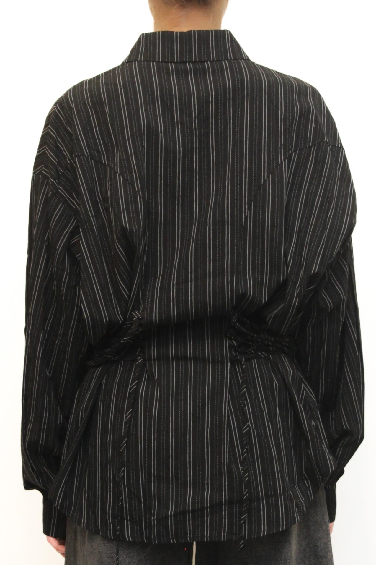 LEVH - Camicia Praia - NERO riga Argento