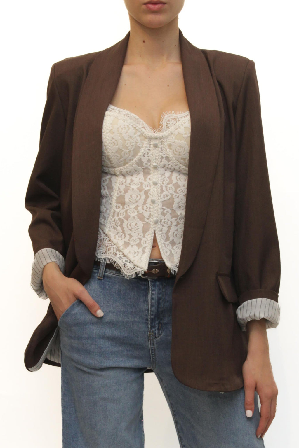 LEVH - Blazer Beryl - MARRONE