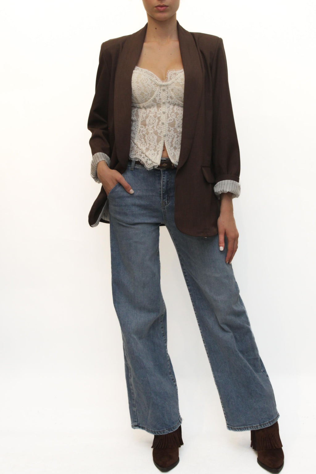 LEVH - Blazer Beryl - MARRONE