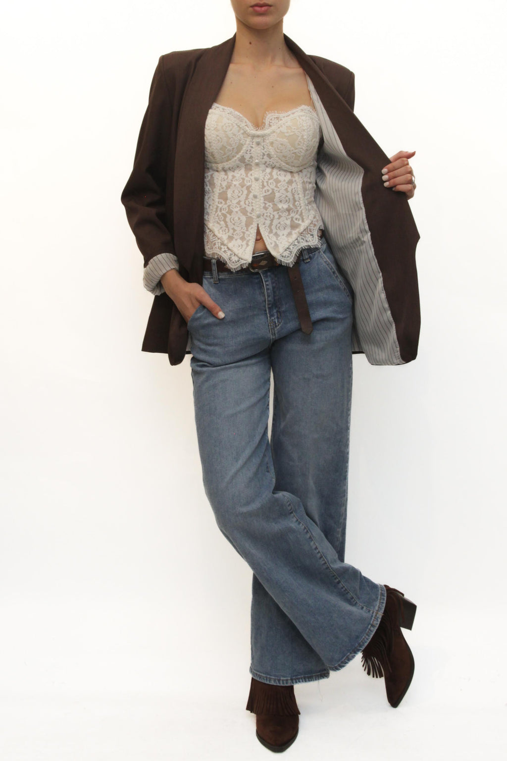 LEVH - Blazer Beryl - MARRONE