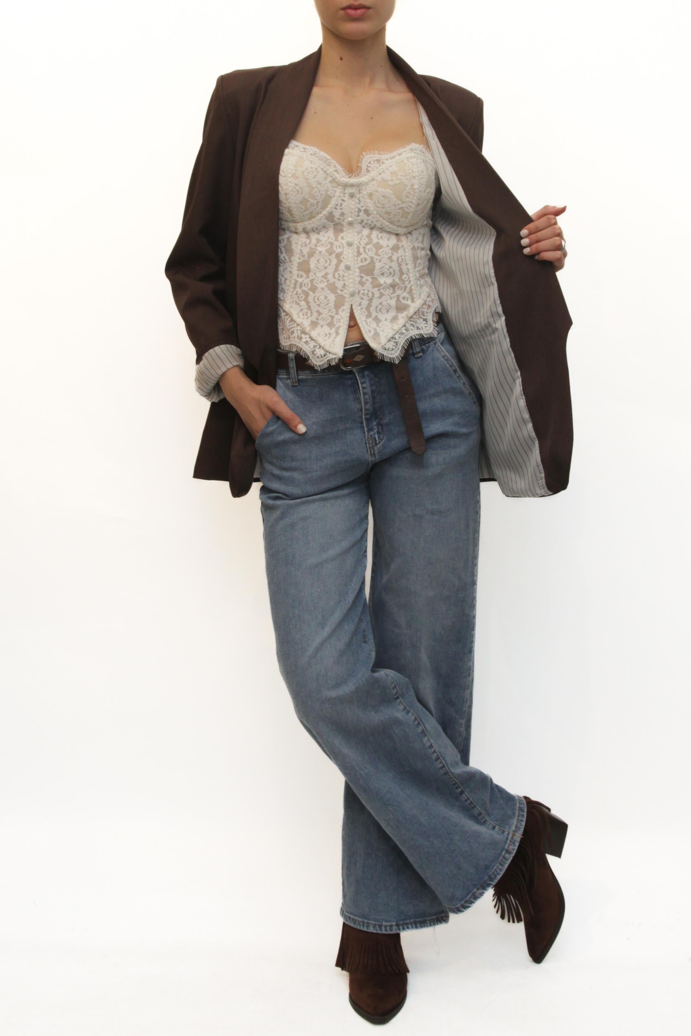 LEVH - Blazer Beryl - MARRONE