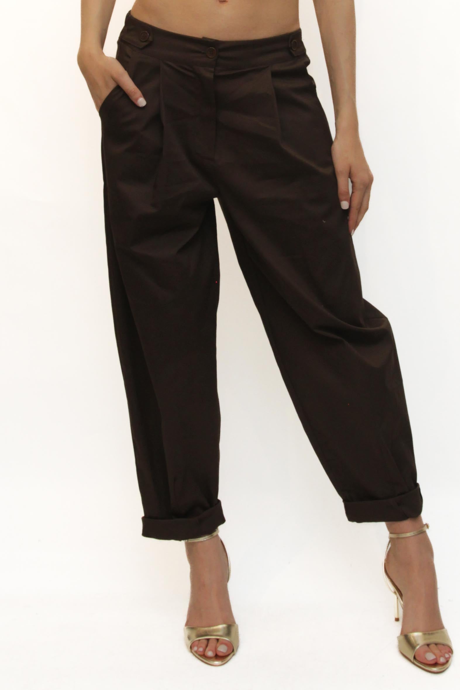 LEVH - Pantalone Pamila - MARRONE