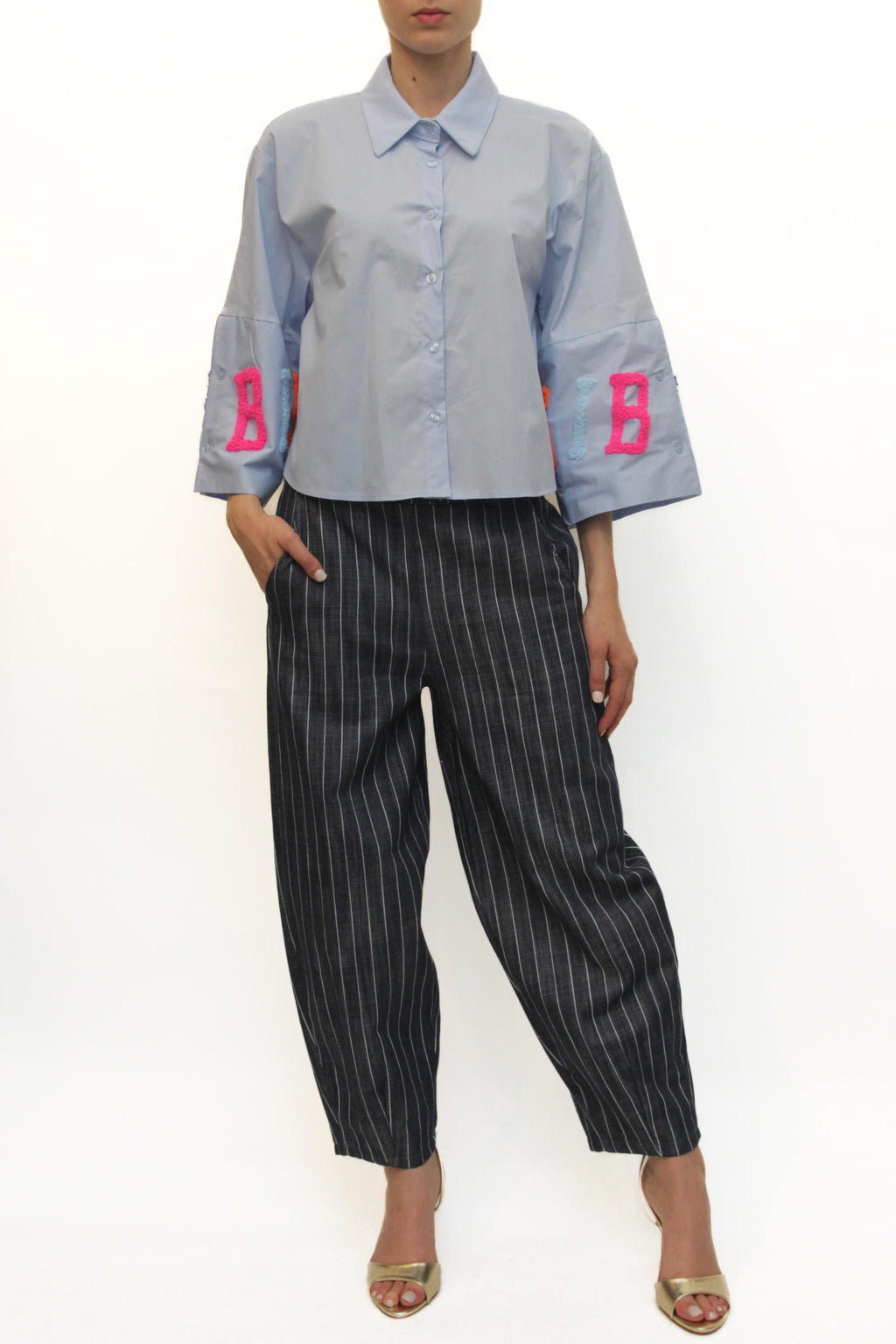 LEVH - Camicia Orleans - CELESTE