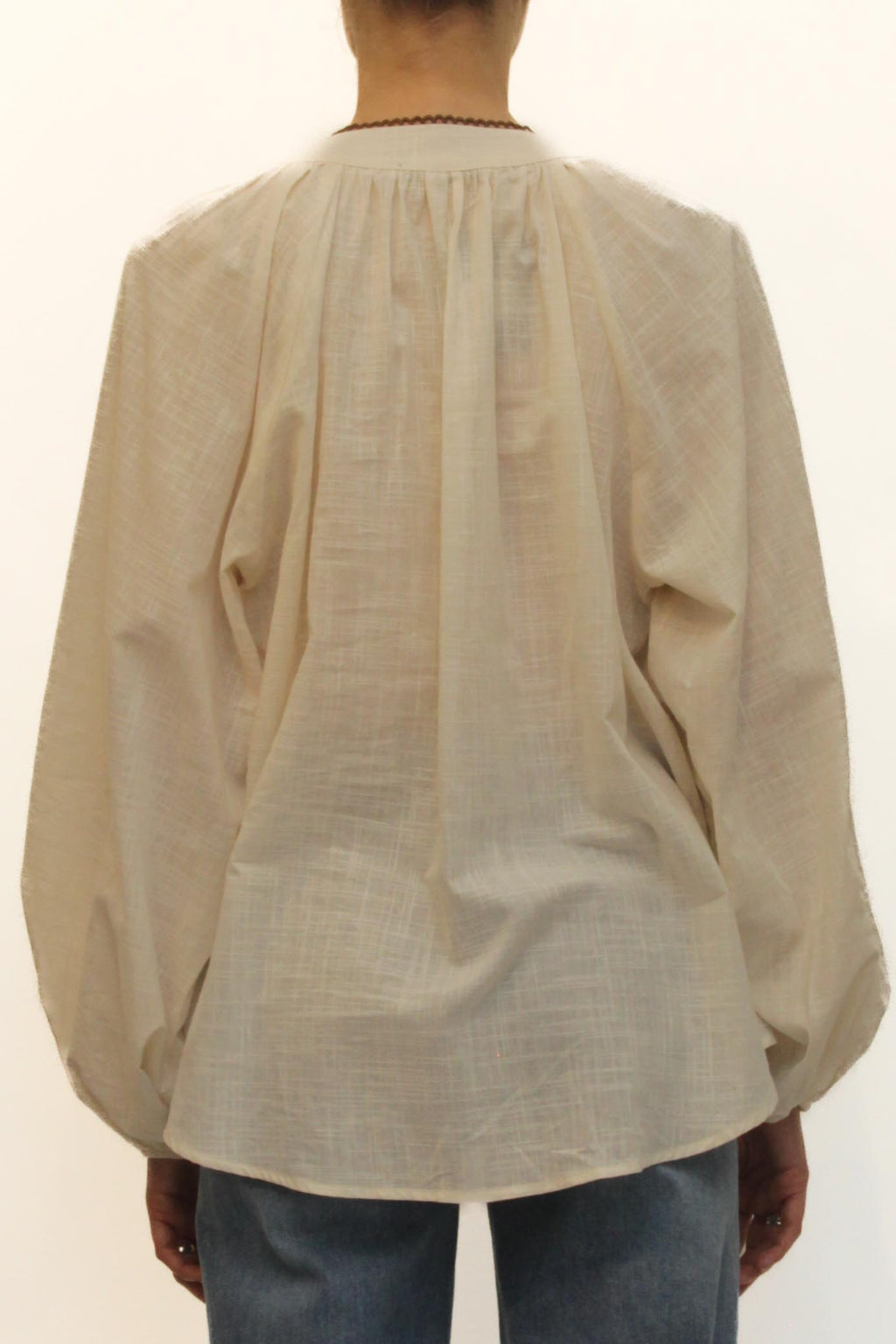 LEVH - Blusa Blanch - BURRO/MARRONE