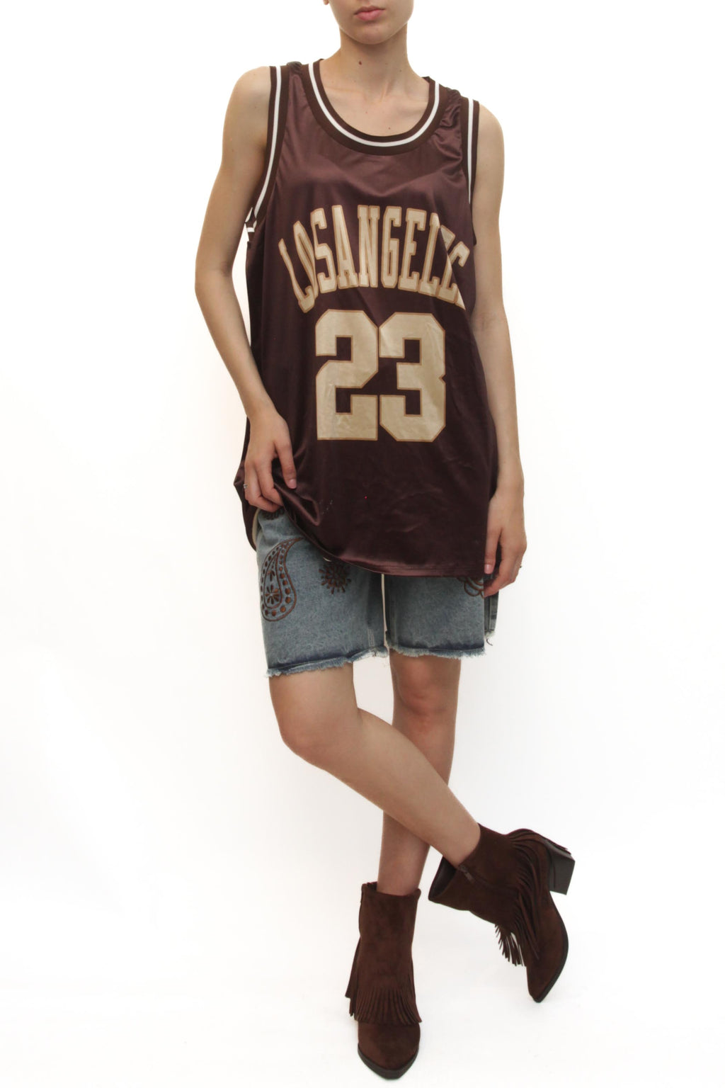 LEVH - Canotta Tetty - MARRONE/BEIGE