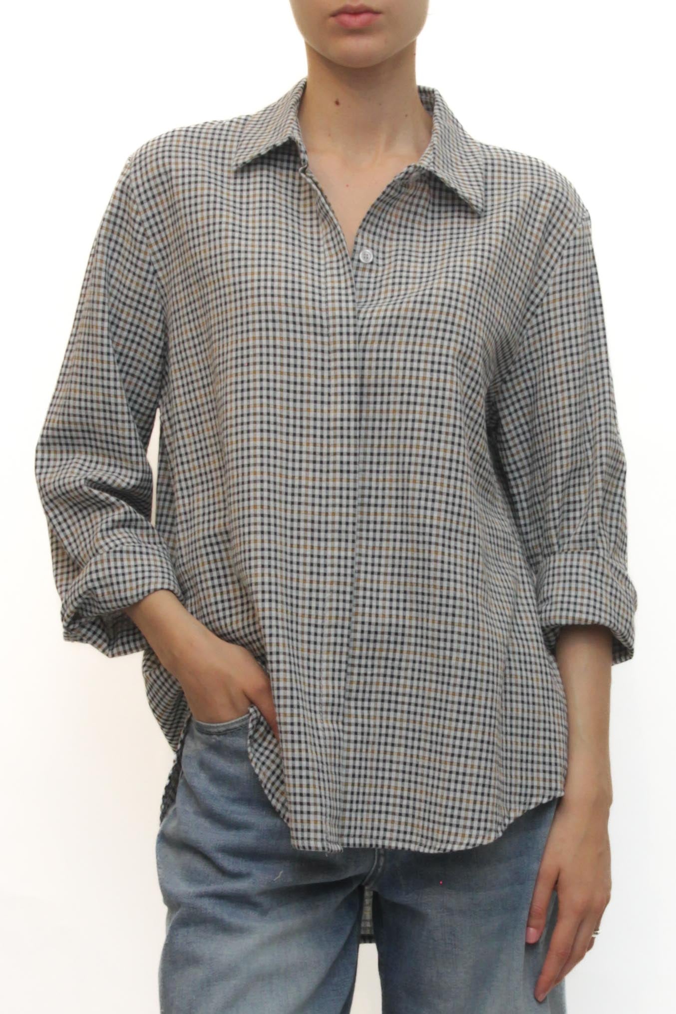 LEVH - Camicia Carros - QUADRO NERO/GIALLO