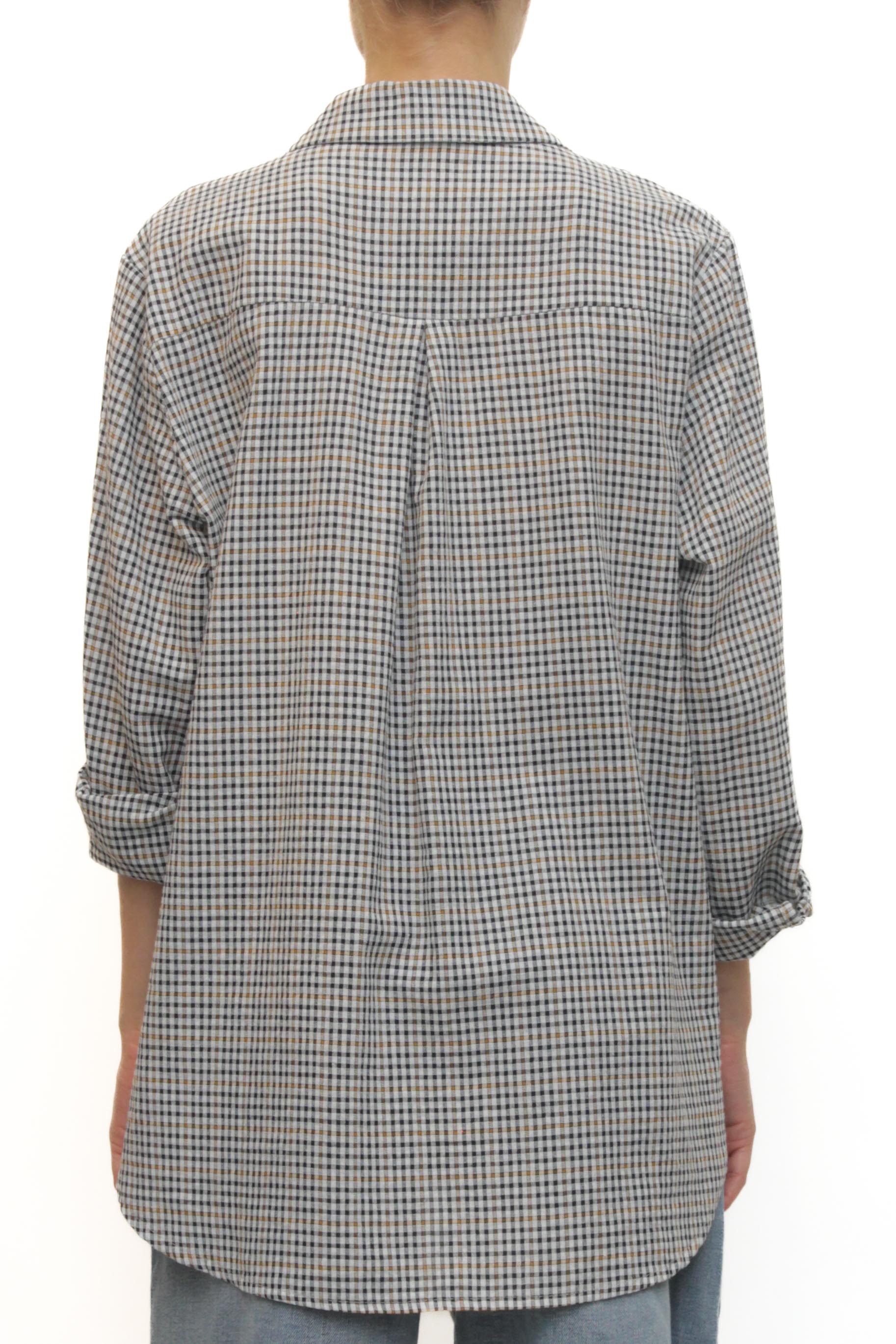 LEVH - Camicia Carros - QUADRO NERO/GIALLO