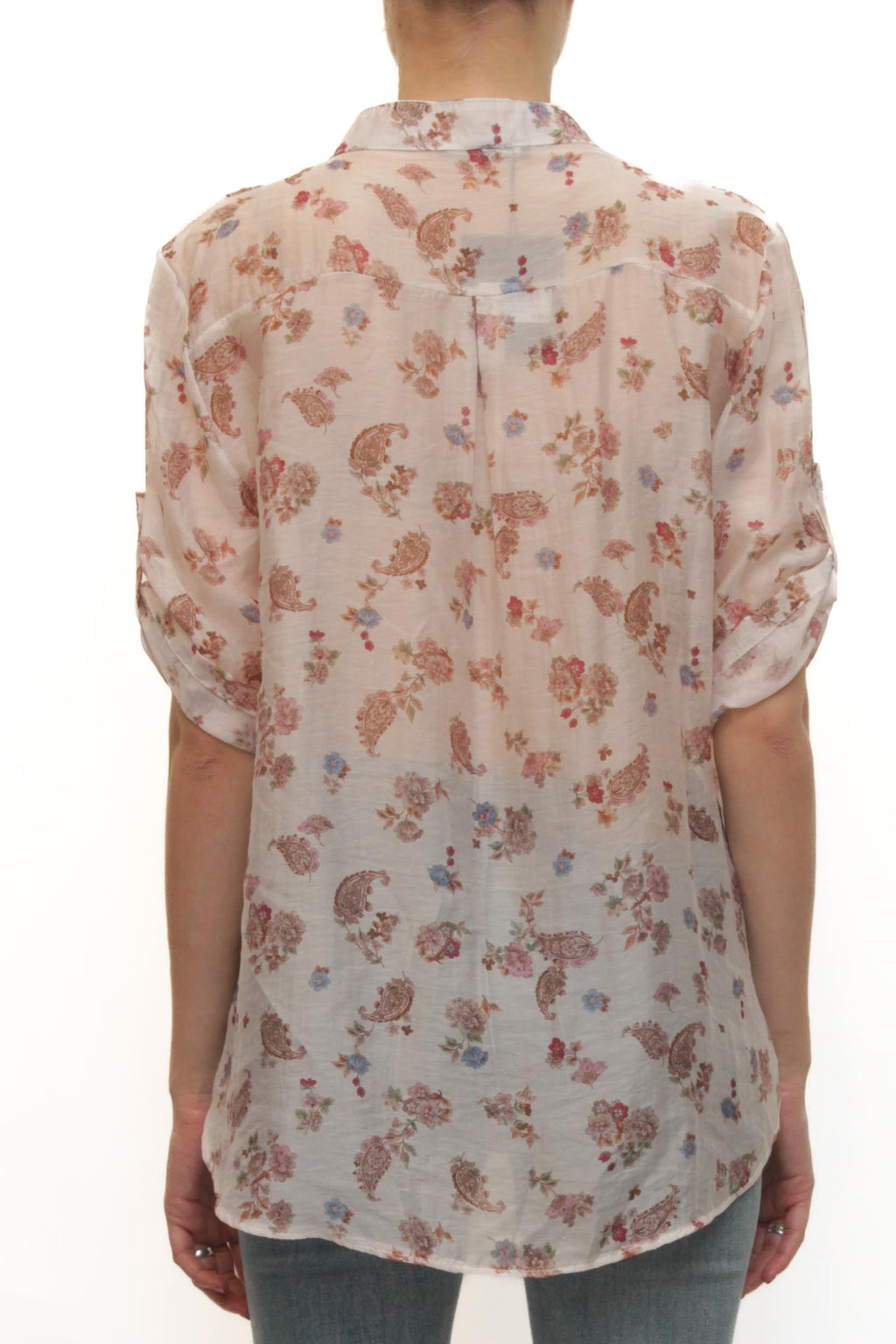 LEVH - Camicia Charleston - FLOREALE BEIGE/ROSA