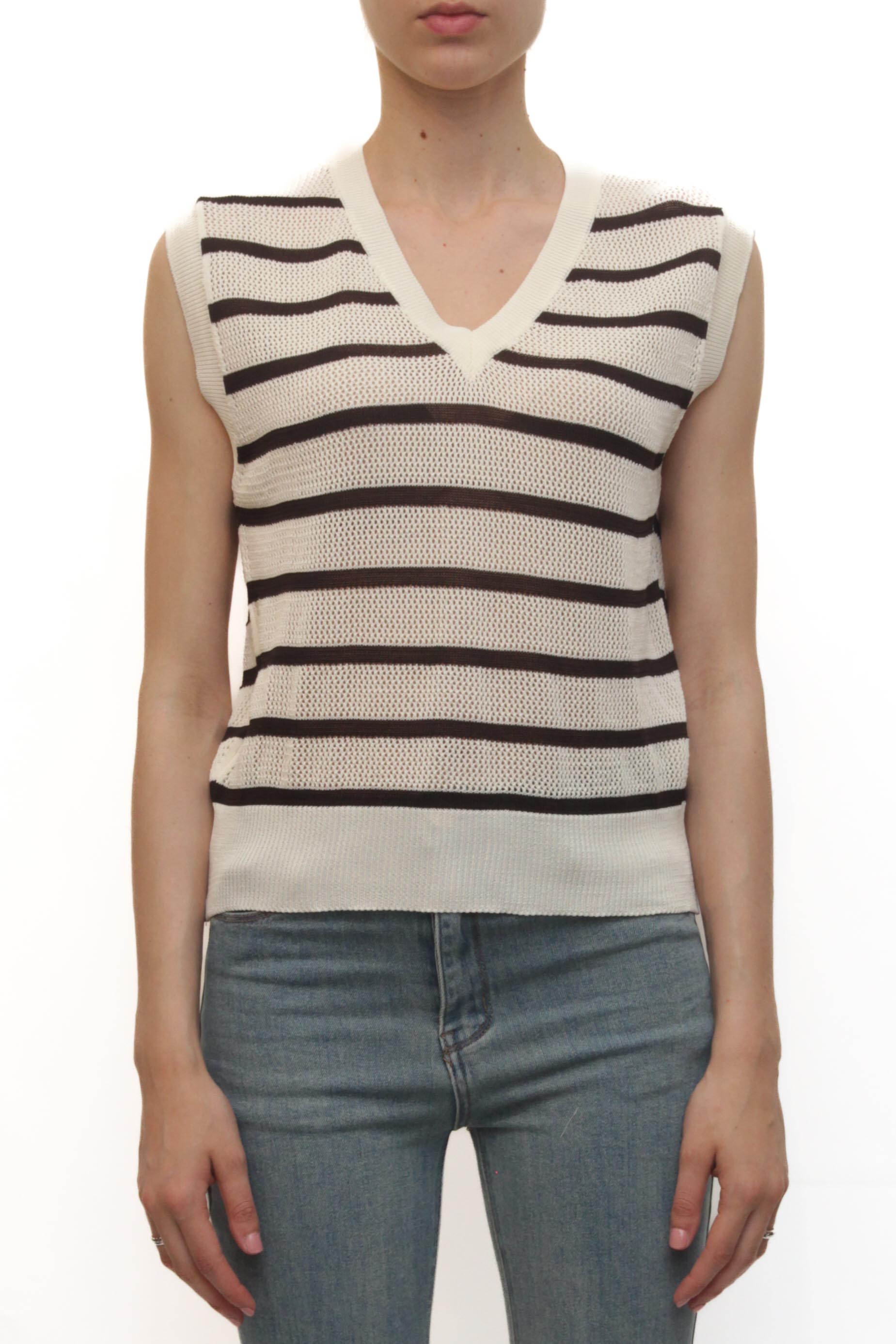 LEVH - Gilet Gabrielle - RIGA PANNA/NERO