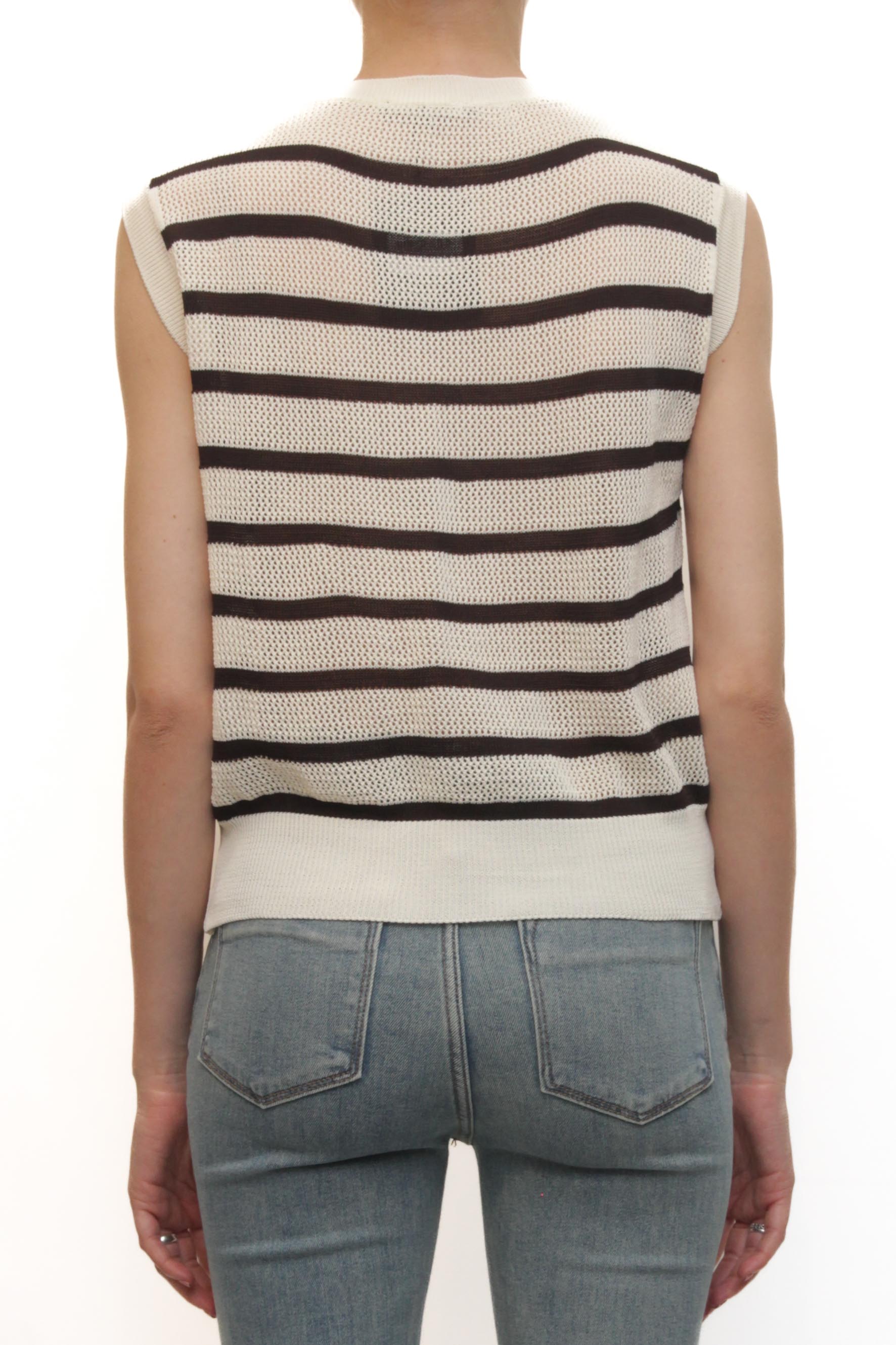 LEVH - Gilet Gabrielle - RIGA PANNA/NERO