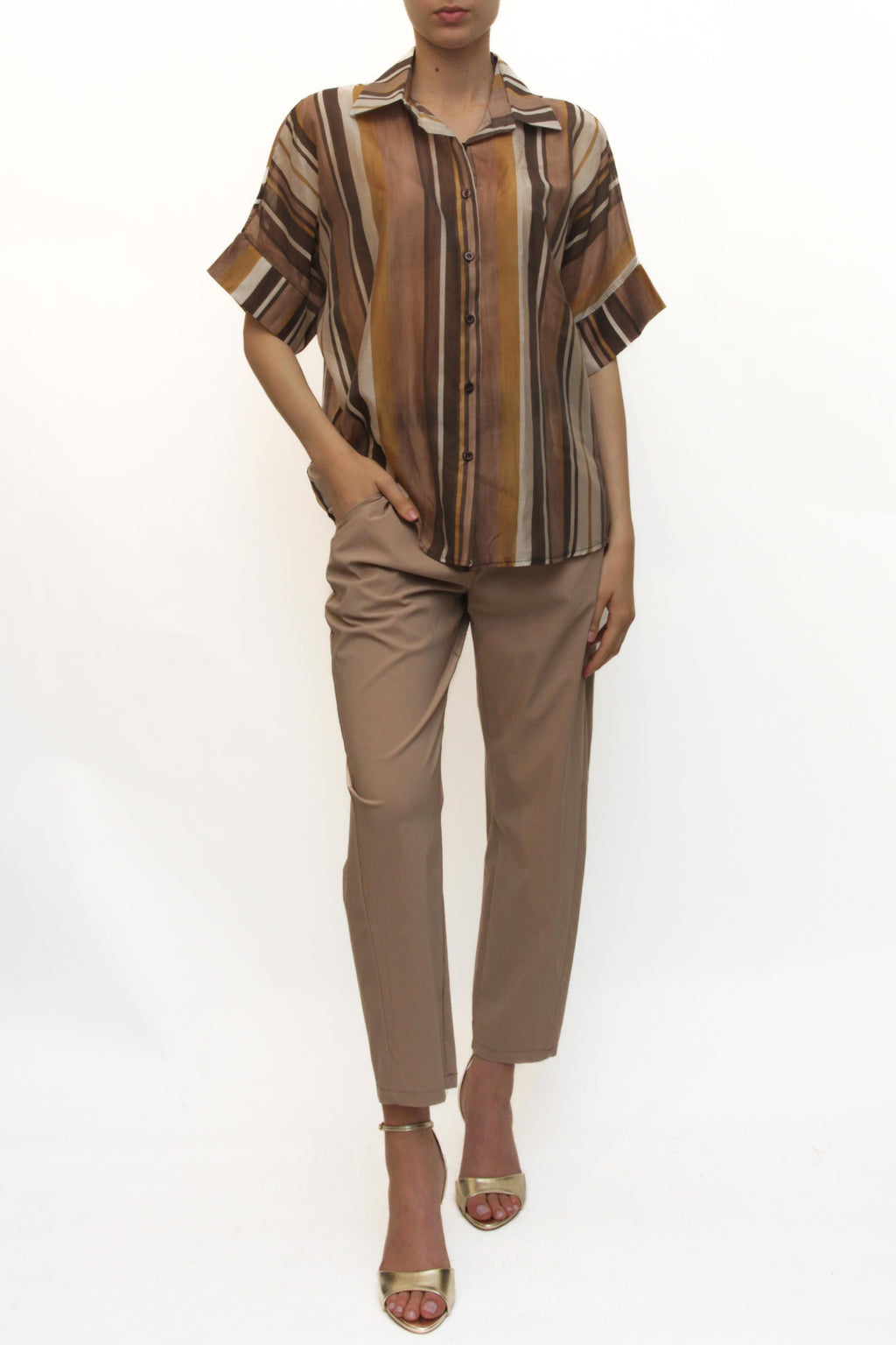 LEVH - Camicia Casilda - RIGA MAR/TAB/PAN