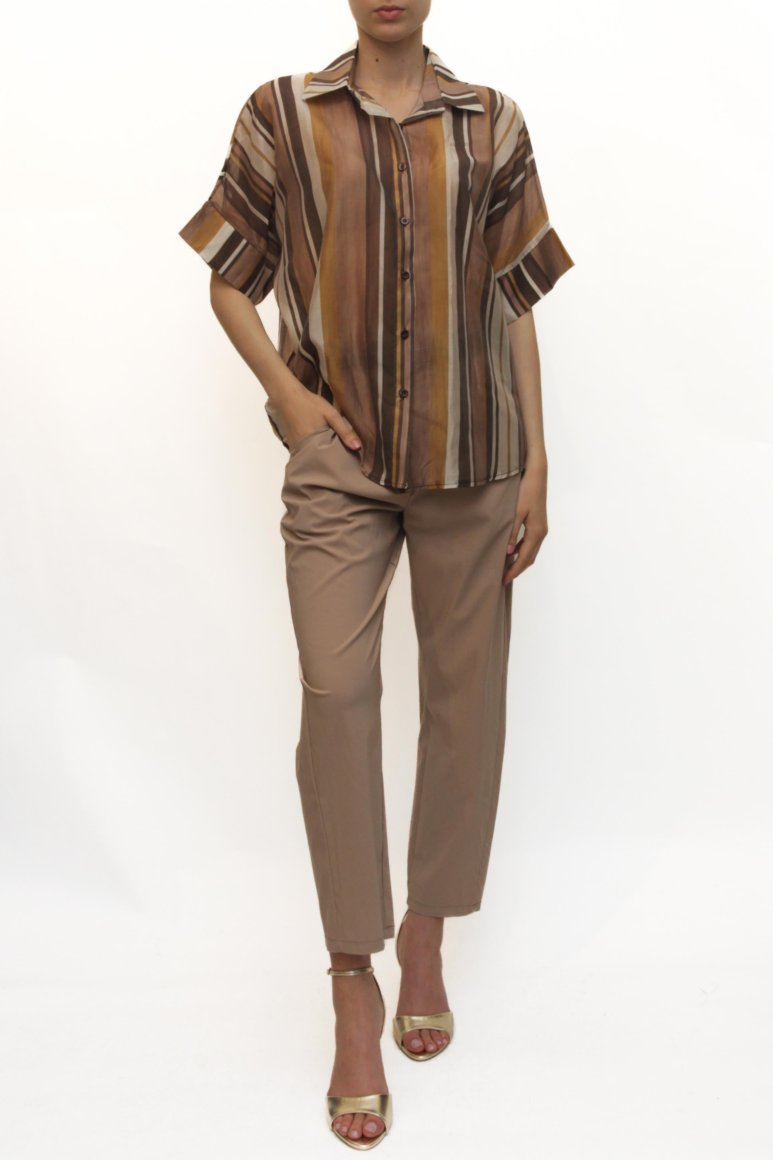 LEVH - Camicia Casilda - RIGA MAR/TAB/PAN