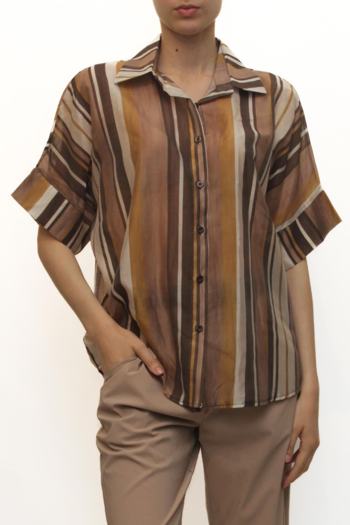 LEVH - Camicia Casilda - RIGA MAR/TAB/PAN