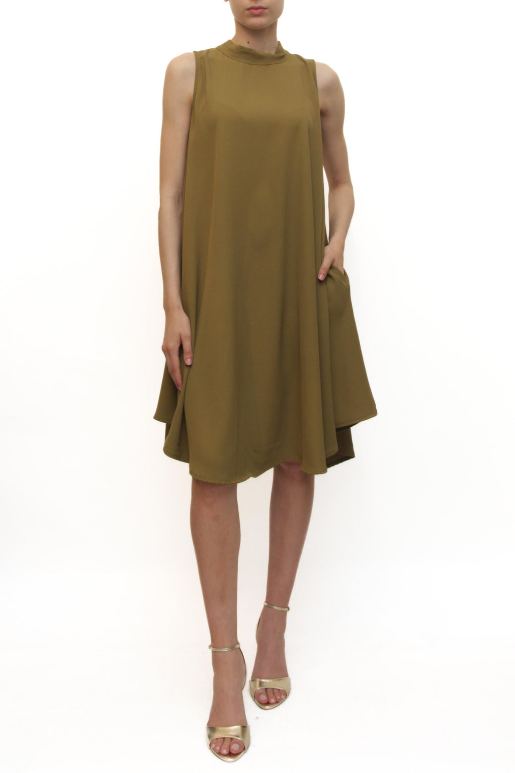 LEVH - Abito Agathe - VERDE OLIVA