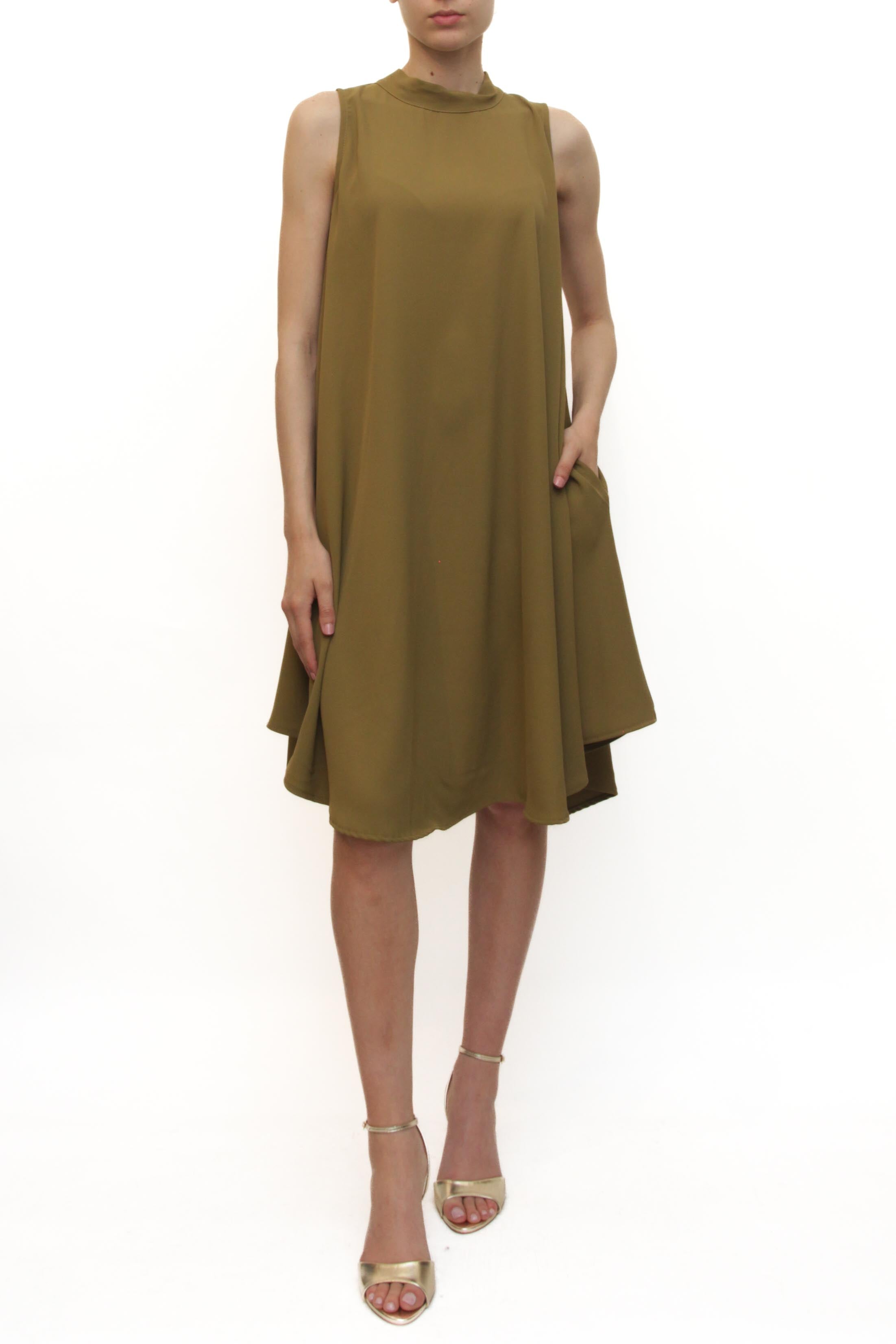LEVH - Abito Agathe - VERDE OLIVA