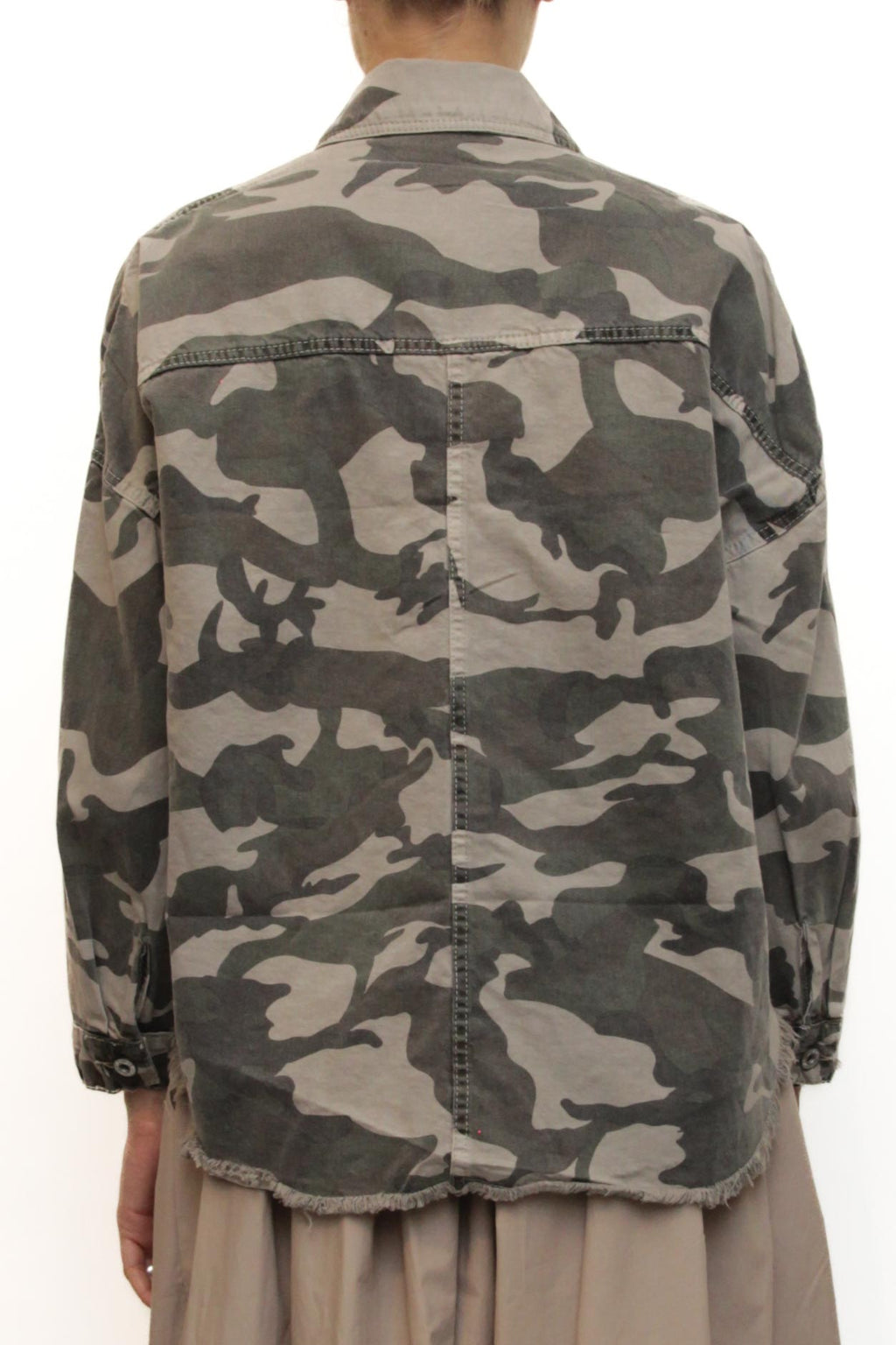 LEVH - camicia Catania - CAMOUFLAGE GRIGIO