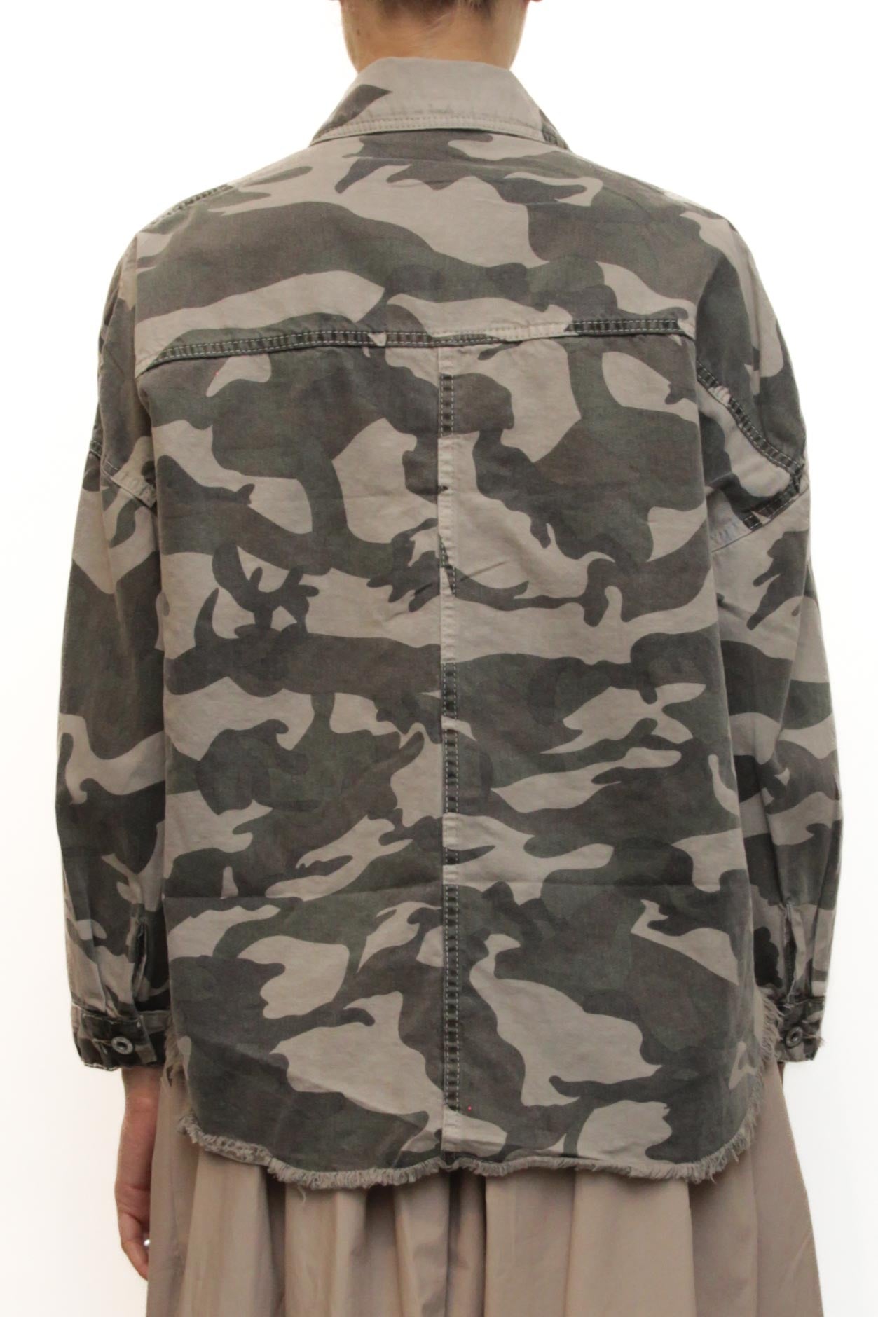 LEVH - camicia Catania - CAMOUFLAGE GRIGIO