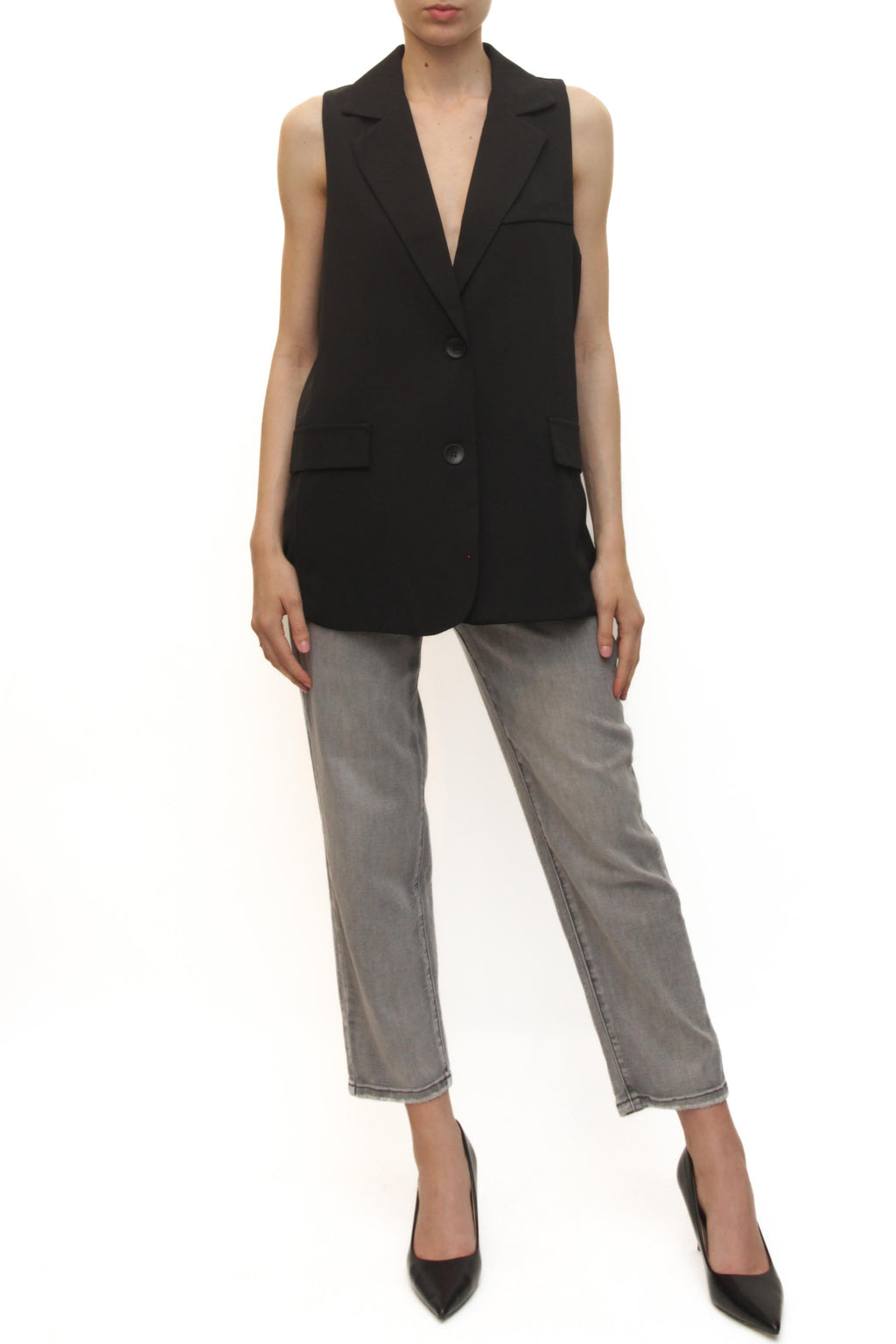 LEVH - Gilet Georgina - NERO