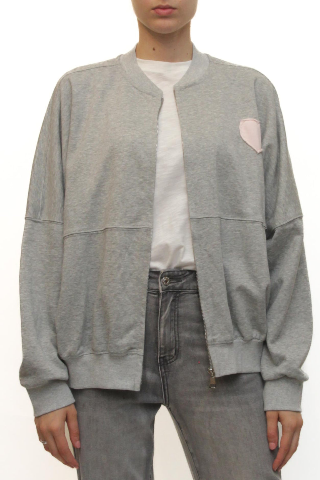 LEVH - Felpa Flora - GRIGIO CHIARO