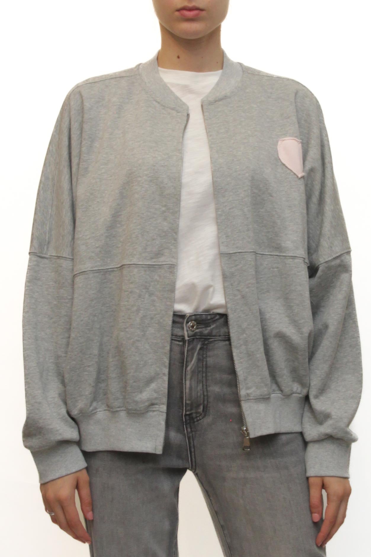 LEVH - Felpa Flora - GRIGIO CHIARO