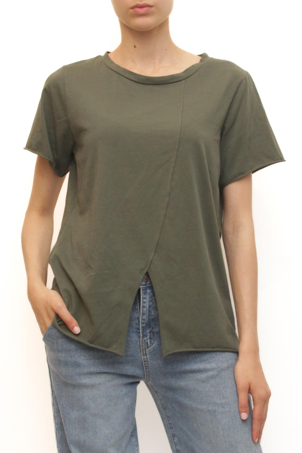 LEVH - T-shirt Trish - MILITARE