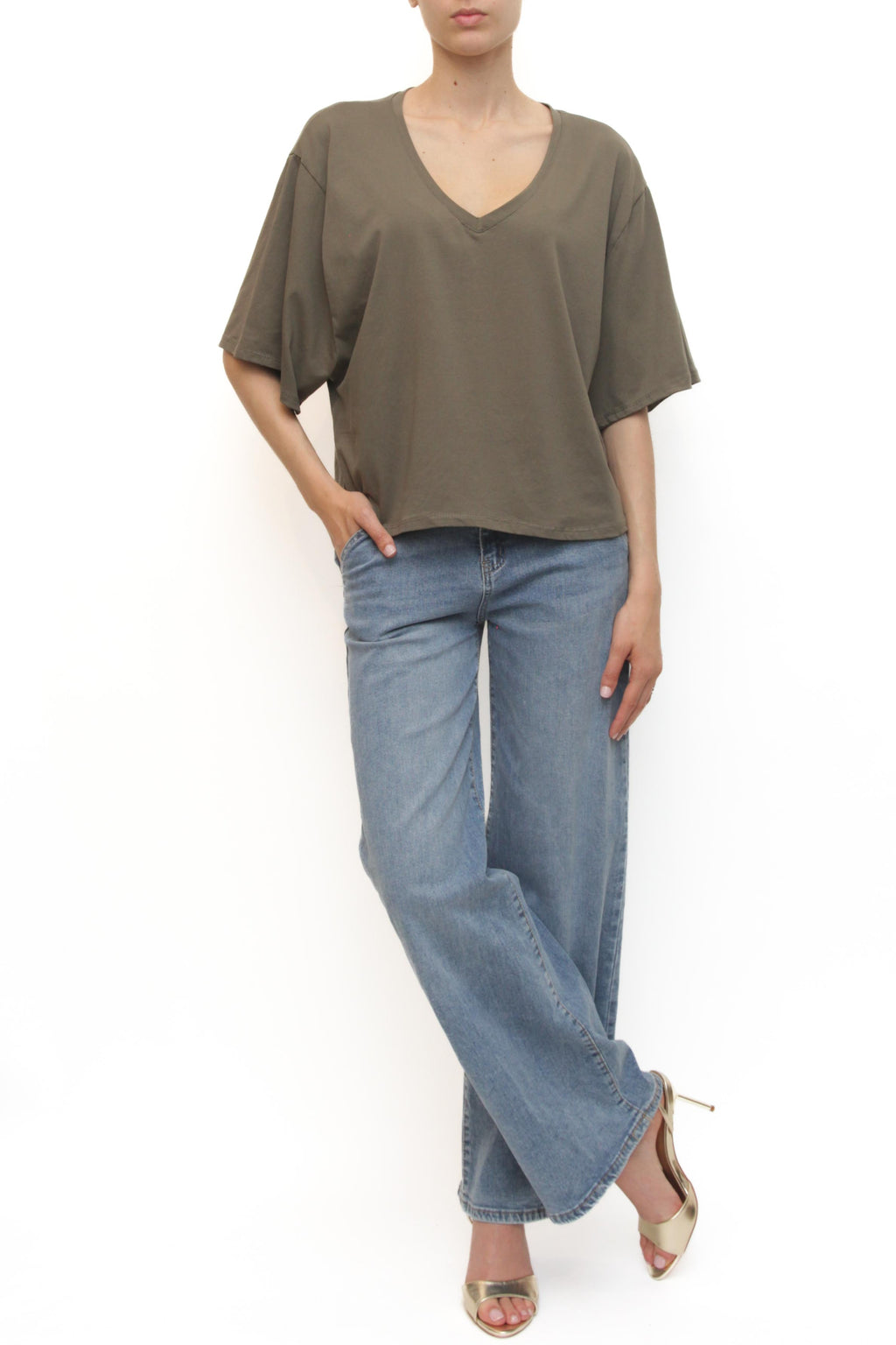 LEVH - T-shirt Tasha - MILITARE