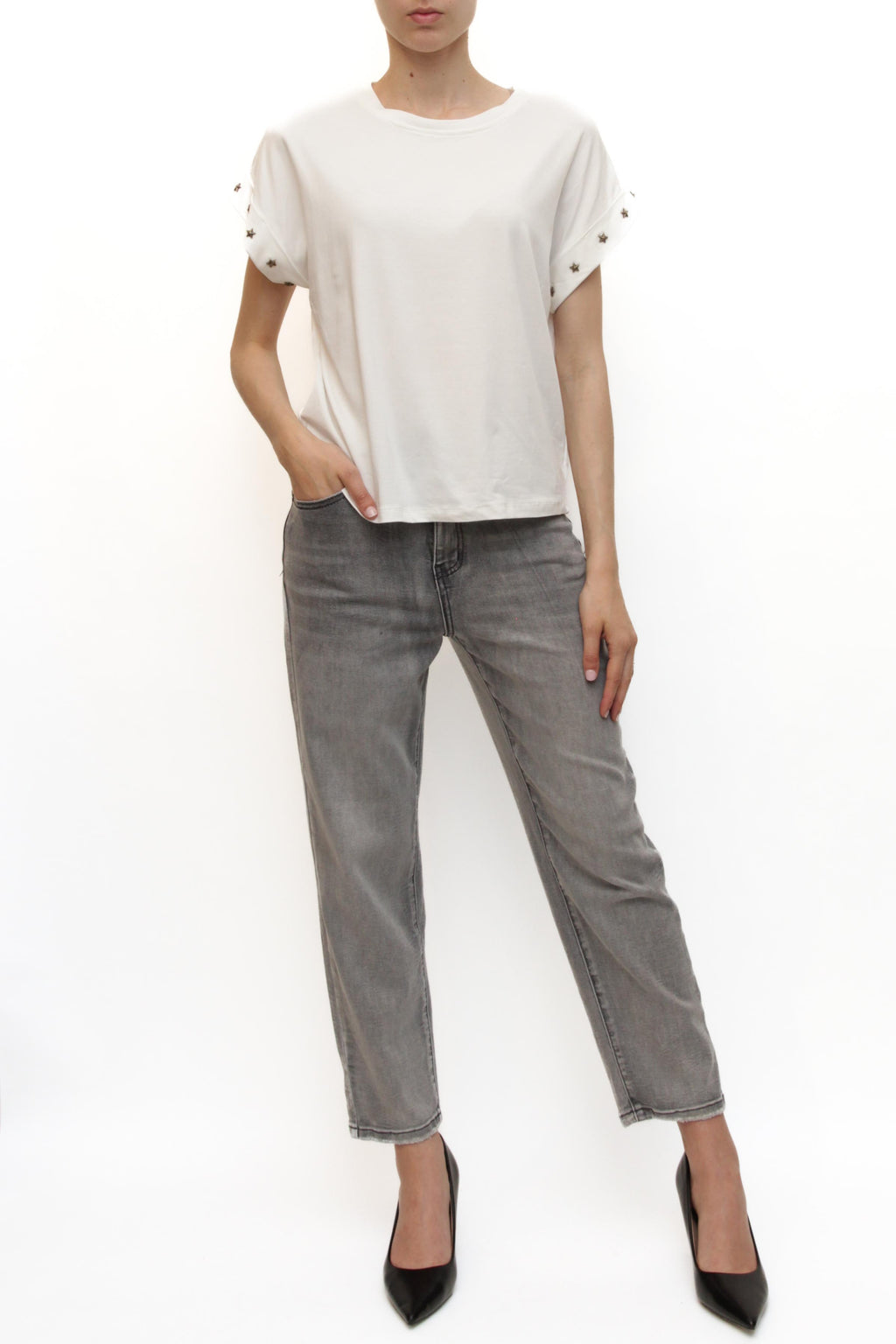 LEVH - T-shirt Tatum - BIANCO