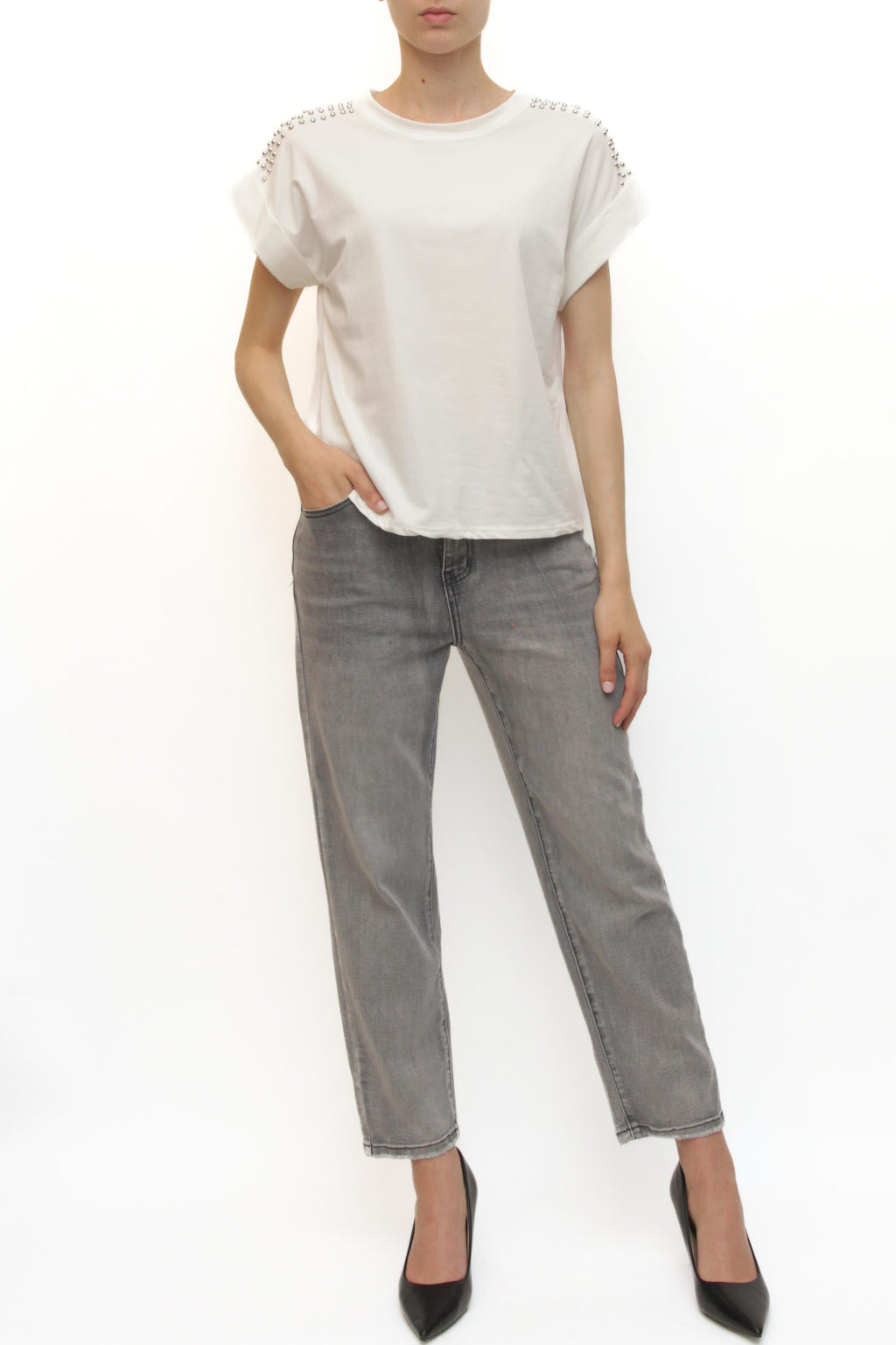 LEVH - T-shirt Tania - BIANCO