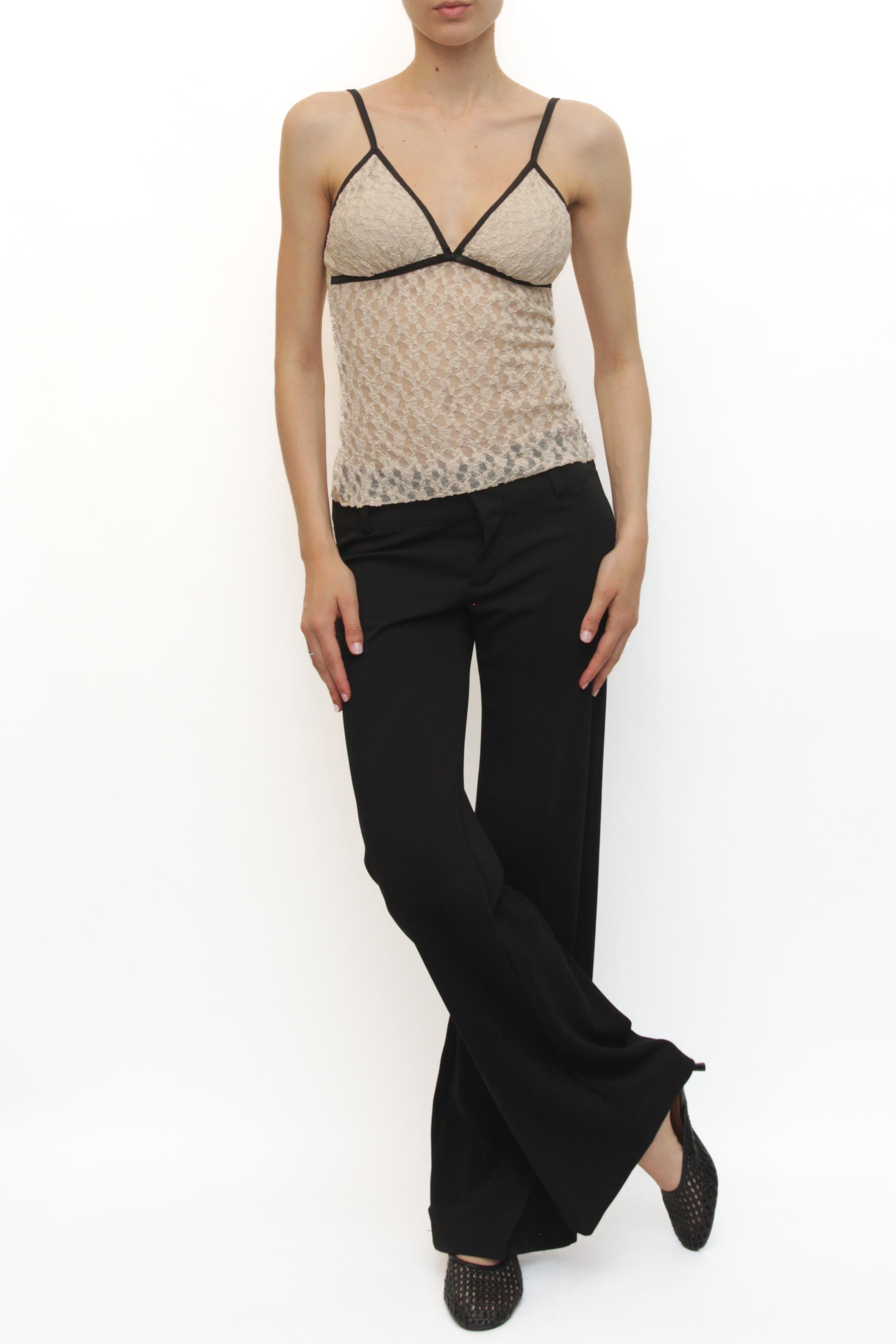LEVH - Top Tiaret - BEIGE/NERO