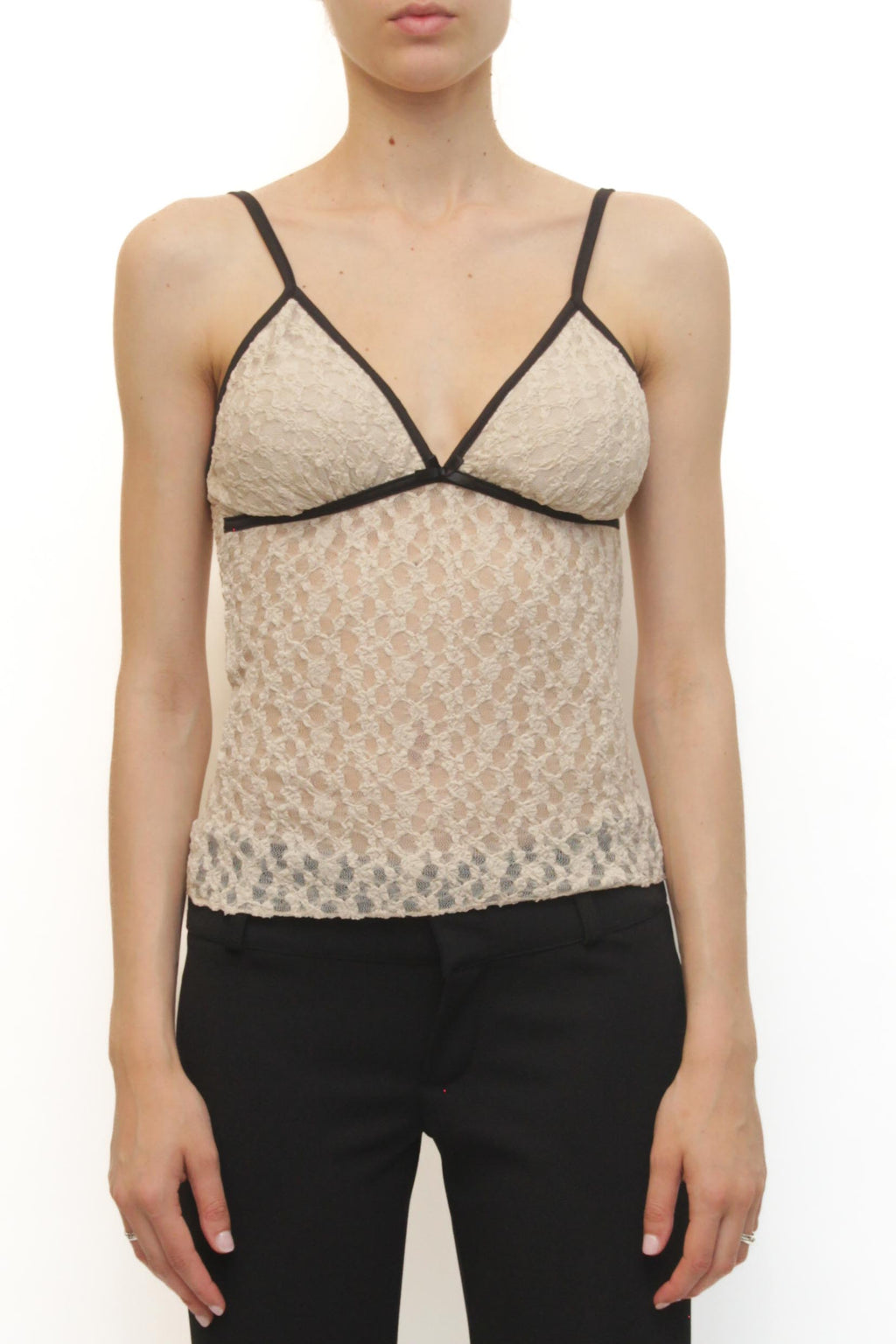 LEVH - Top Tiaret - BEIGE/NERO