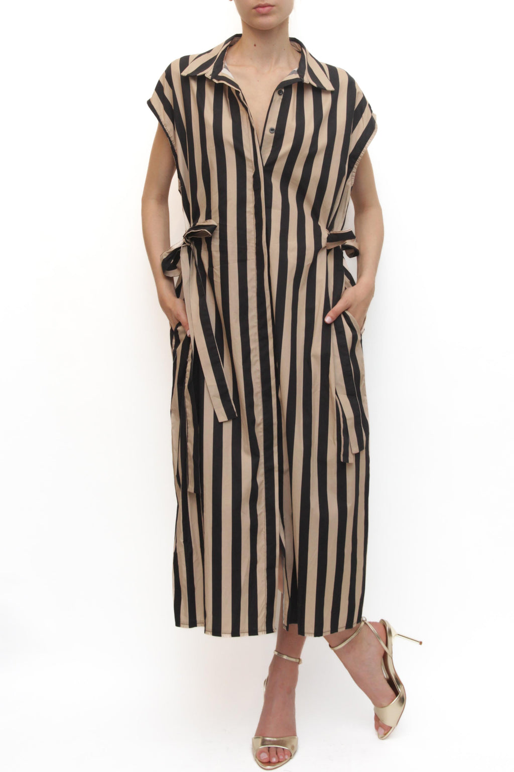 LEVH - Abito Alexane - RIGA BEIGE/NERO