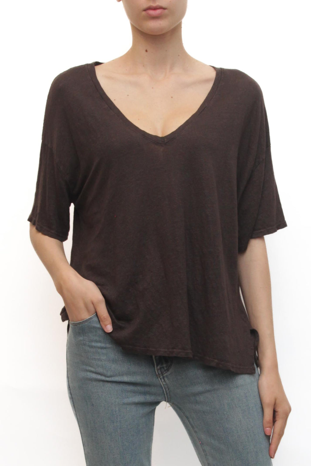 LEVH - T-shirt Tamzen - MARRONE