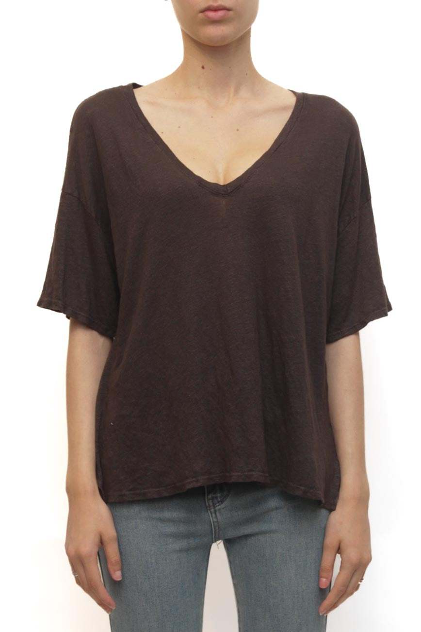 LEVH - T-shirt Tamzen - MARRONE