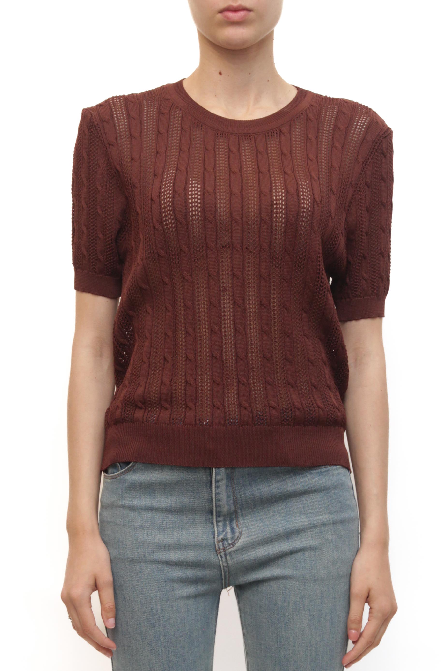 LEVH - Maglia Michelle - MARRONE