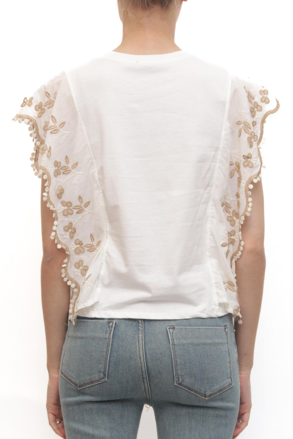 LEVH - Blusa Bath - BIANCO/BEIGE