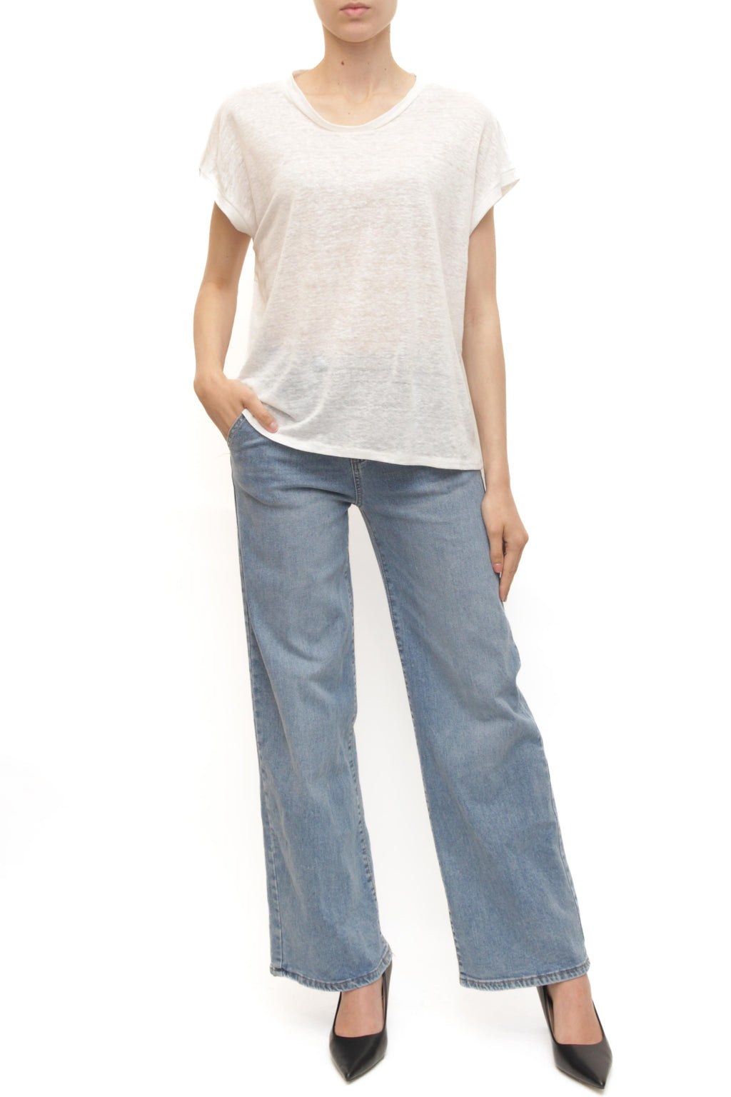 LEVH - T-shirt Tia - BIANCO