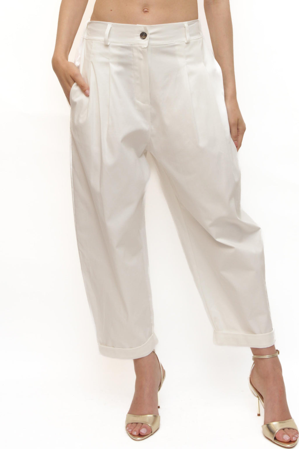 LEVH - Pantalone Palmas - BIANCO