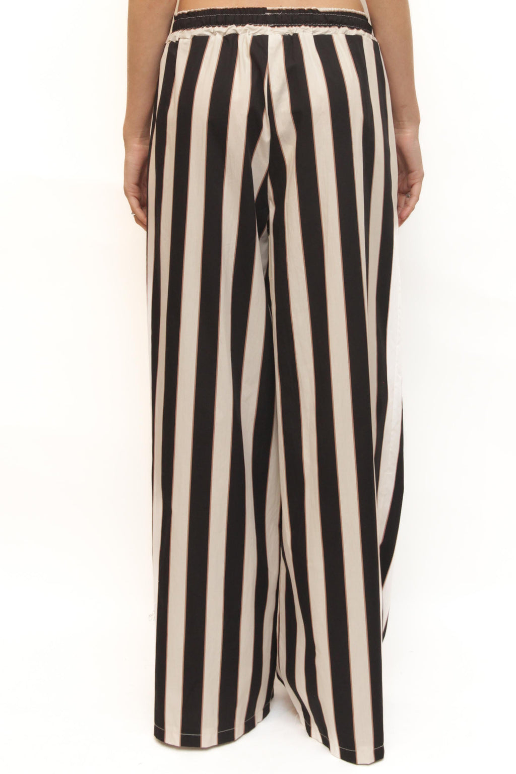 LEVH - Pantalone Pantar - RIGA BIANCO/NERO